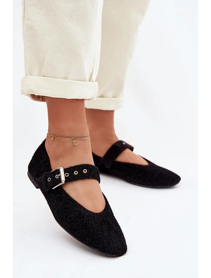 Dámské baleríny s páskem Černé Pamira Dámské baleríny s páskem Černé Pamira