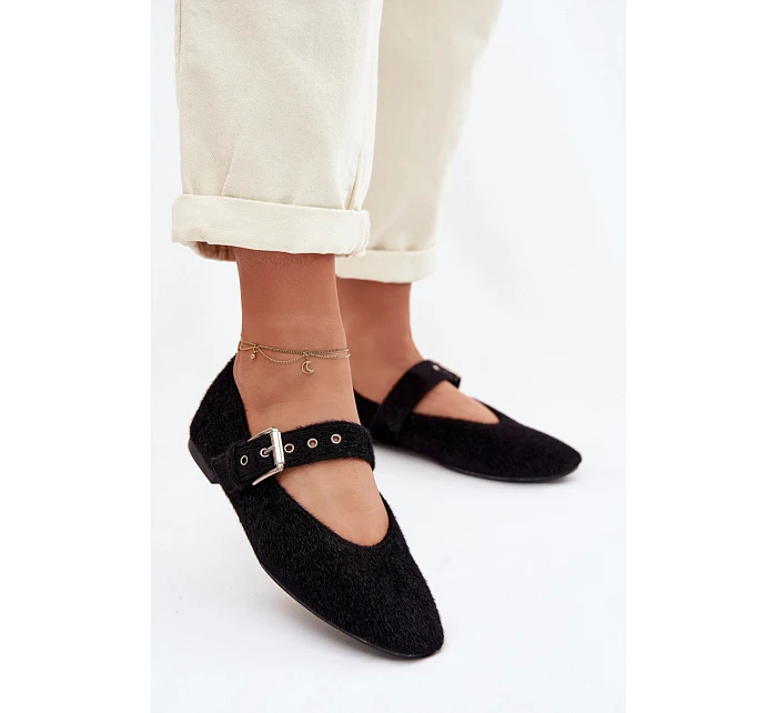 Dámské baleríny s páskem Černé Pamira Dámské baleríny s páskem Černé Pamira