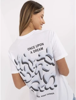 Tričko D12022AC02705A bielo-modré