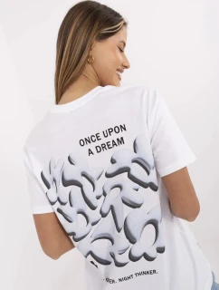 Tričko D12022AC02705A bielo-modré