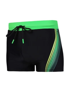 Pánske plavky KMS1800-002 čierno-zelené - Moraj