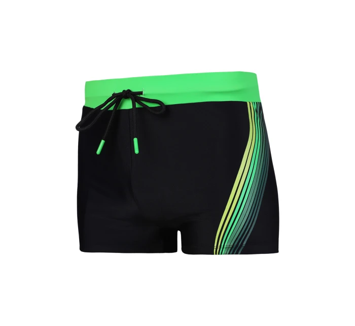 Pánske plavky KMS1800-002 čierno-zelené - Moraj