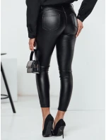 Dámské kalhoty z voskované kůže black Dstreet model 21982405 - FashionStreet