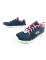 Skechers Graceful-Get Dámske športové topánky Pohodlné ľahké priedušné Dark Blue Women's