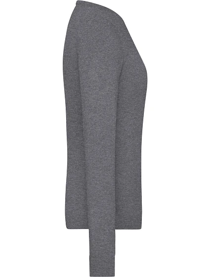 JN Dámský svetr s kulatým výstřihem 02. grey heather model 22538467 - Daiber JN Dámský svetr s kulatým výstřihem 02. grey heather model 22538467 - Daiber