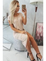 Sukienka asymetryczna beżowa Sukienka asymetryczna beżowa