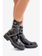 Lakované Kotníkové Boty Se Černé model 21675942 - Boto Lakované Kotníkové Boty Se Černé model 21675942 - Boto