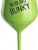 BUBUBUBLINKY - zelený nerozbitný pohár na víno 470 ml