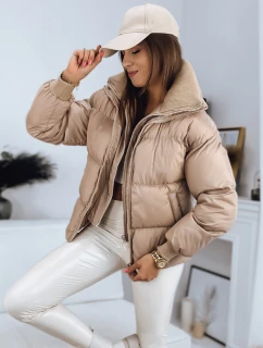 Dámska prešívaná bunda DABIS beige FashionStreet TY3240