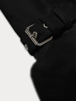 Černá dámská kožešinová bunda s prvky z eko kůže model 21248512 - J.STYLE