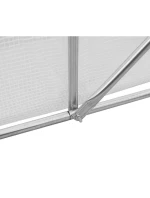 SKLENÍK ZÁHRADNÝ TUNEL 200X300X200CM PE KONŠTRUKCIA BIELA OCEĽ