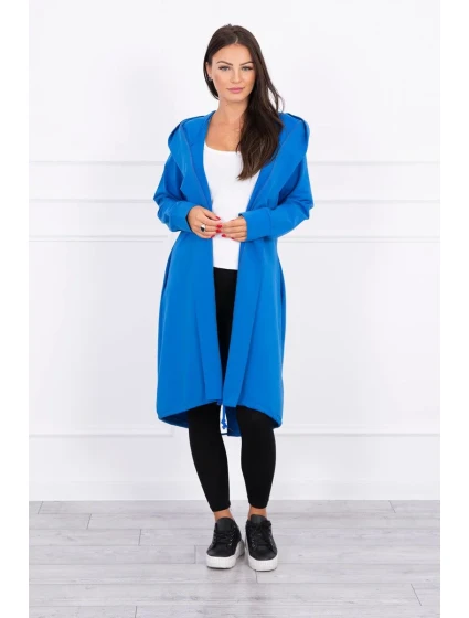 Oversize s potlačou v nevädzovej modrej farbe