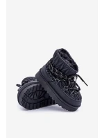 Dětské Zimní Boty S Kožíškem Černé model 21680341 - Boto Dětské Zimní Boty S Kožíškem Černé model 21680341 - Boto