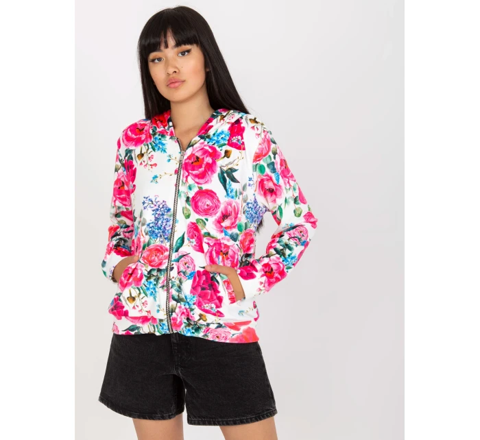 Mikina RV BL 8118.89 biela a ružová Mikina RV BL 8118.89 biela a ružová