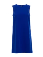 S408 Šaty bez rukávov - kráľovská modrá