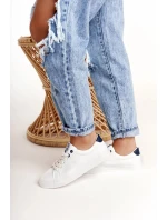 Dámske módne tenisky Big Star - biela/tmavomodrá Dámske módne tenisky Big Star - biela/tmavomodrá