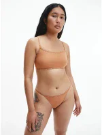 Dámske tangá 2pack QD3788E - W5K - Hnedá - Calvin Klein