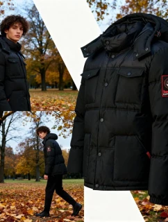 Pánská bunda model 22011575 Černá - Geographical Norway