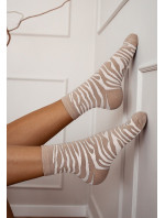 Dámské ponožky Milena 0200 Zebra