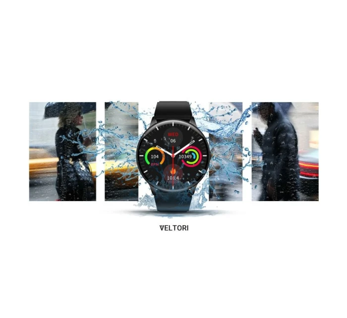 VELTORI VT160-1 Smartwatch Čierny silikónový remienok