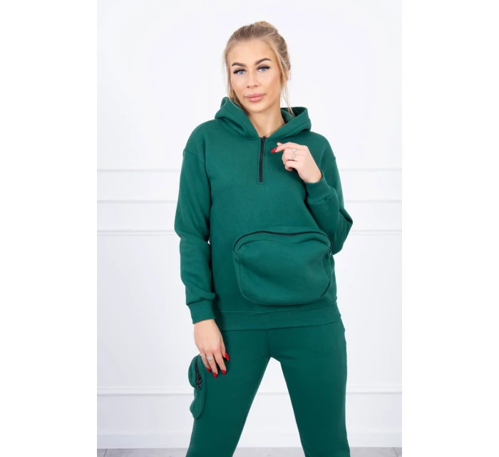 Izolovaná sada s ozdobným vreckom zelená