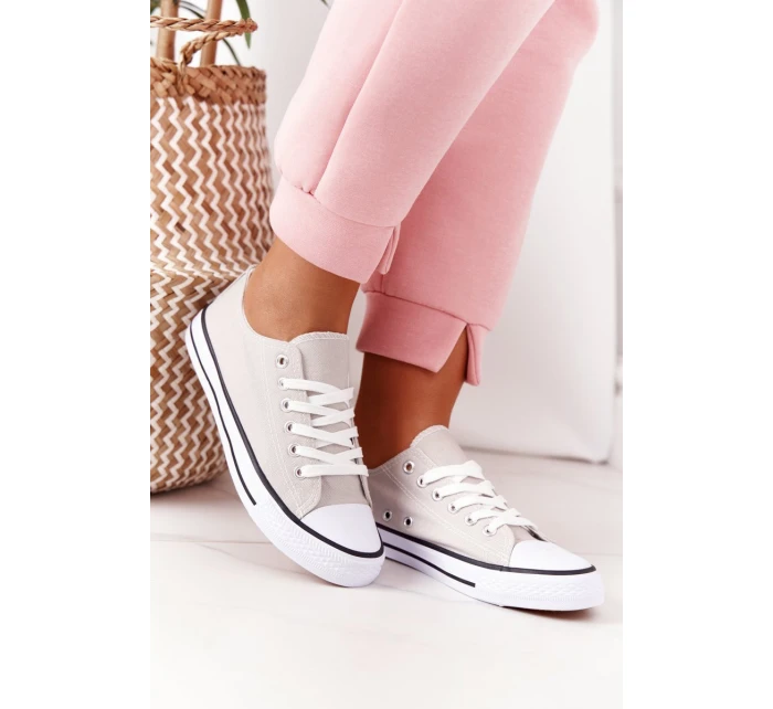 Damskie Klasyczne Trampki Szare Omerta