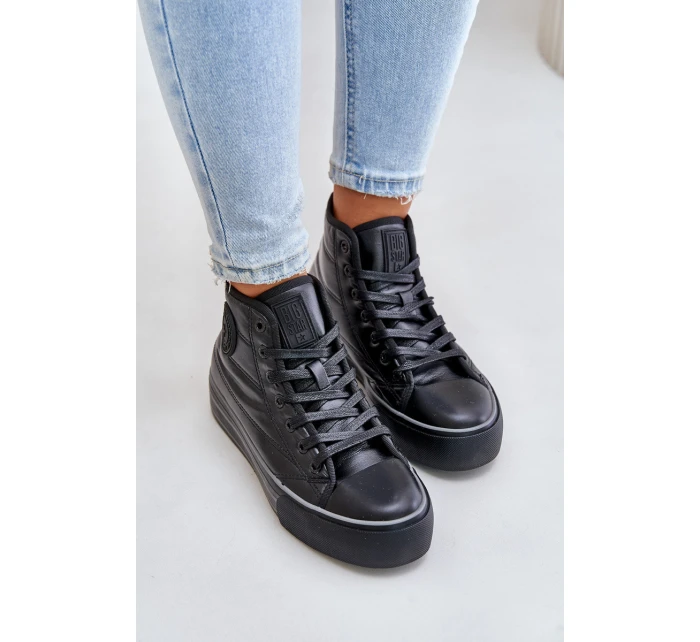 Zateplené dámské tenisky na platformě model 21675267 černé - Big Star Shoes Zateplené dámské tenisky na platformě model 21675267 černé - Big Star Shoes