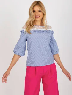 Blúzka LK BZ 509336.55P biela a modrá