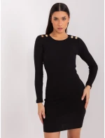 Sukienka RV SK model 19077467 czarny - FPrice Sukienka RV SK model 19077467 czarny - FPrice