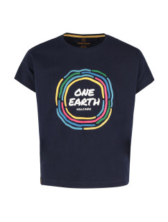 Volcano Regular T-Shirt T-One Junior G02559-S22 Námořnická modrá