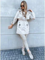 Dámská přechodná bunda parka STYLE světle béžová Dstreet model 21970990 - FashionStreet