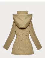 Dámska piesková bunda s kockovaným lemovaním Goodlookin (KK60411-4#)