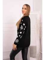 Vianočný sveter s medvedíkom čierny Vianočný sveter s medvedíkom čierny