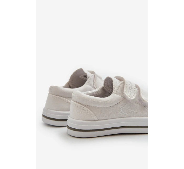 Dziecięce Trampki Na Rzepy Big Star NN374117 Białe Dziecięce Trampki Na Rzepy Big Star NN374117 Białe