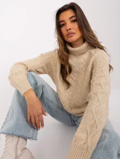 Sweter AT SW  beżowy model 19011984 - FPrice