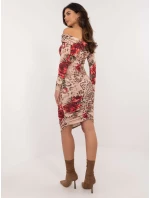 Šaty DHJ SK 18688 1.52 béžová Šaty DHJ SK 18688 1.52 béžová