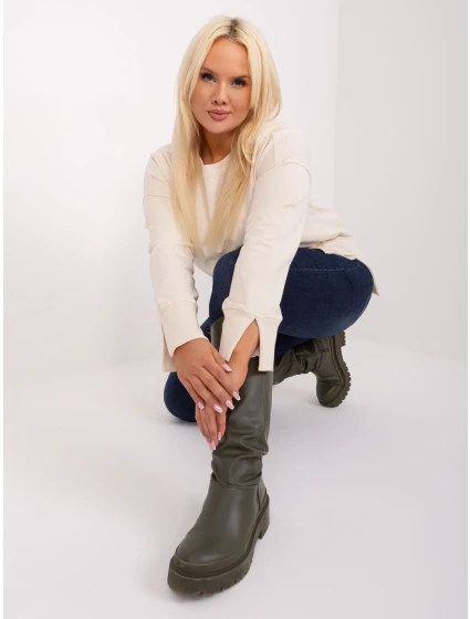 Bluzka RV BZ model 19465488 jasny beżowy - FPrice Bluzka RV BZ model 19465488 jasny beżowy - FPrice