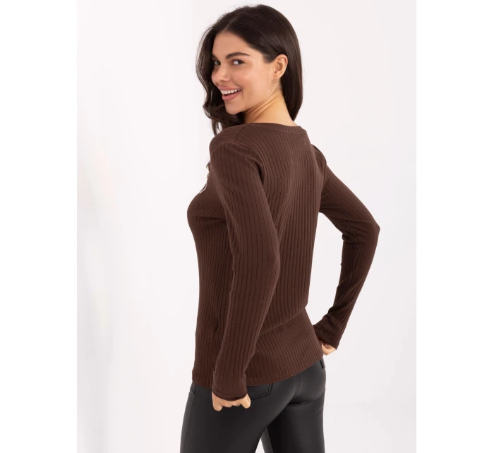 Blúzka RV BZ A1055.29P tmavohnedá Blúzka RV BZ A1055.29P tmavohnedá