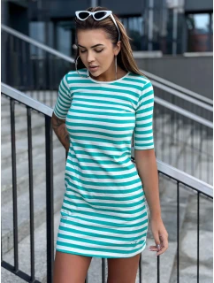 TW SK 2092 šaty.83P biela zelená