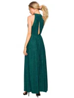 model 17775771 Maxi šaty s výstřihem černé - Moe