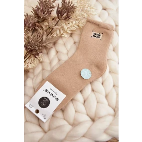 Dámské tlusté ponožky béžové