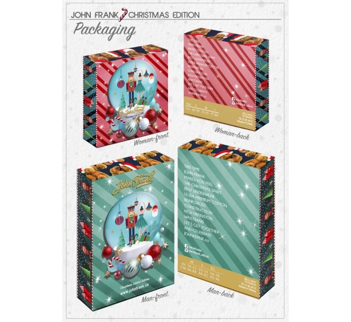 Dámske nohavičky John Frank WJFD-H34-CH-HO HO HO