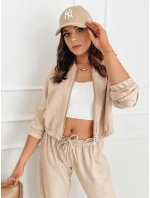 Dámska bunda bomber MADDIE camel FashionStreet RY2319