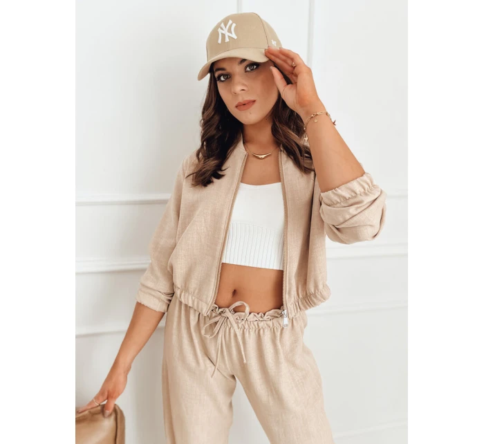Dámska bunda bomber MADDIE camel FashionStreet RY2319