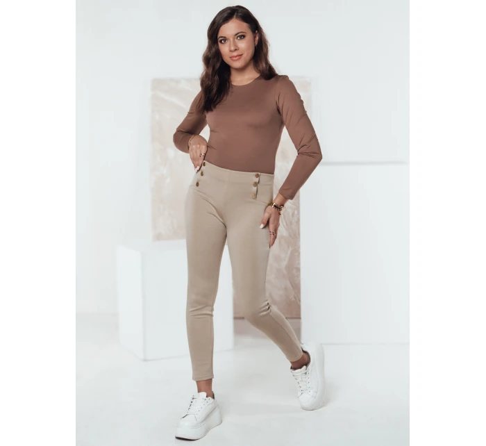 Dámské kalhoty beige Dstreet model 21980160 - FashionStreet