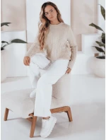 Dámský svetr béžový Dstreet model 21991026 - FashionStreet