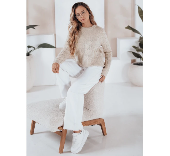 Dámský svetr béžový Dstreet model 21991026 - FashionStreet