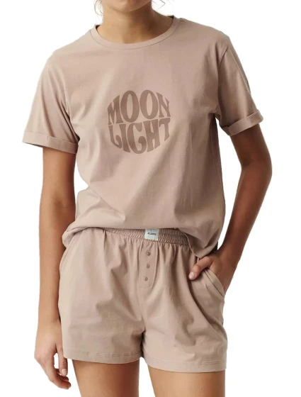 Dámske pyžamo 487 béžová - Atlantic Dámske pyžamo 487 béžová - Atlantic