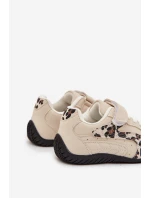 Dětské sportovní boty na suchý zip béžové s leopardem Perrin Dětské sportovní boty na suchý zip béžové s leopardem Perrin