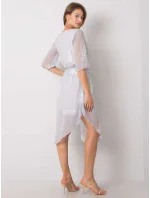 Šaty LK SK model 17355921 světle šedá - FPrice Šaty LK SK model 17355921 světle šedá - FPrice